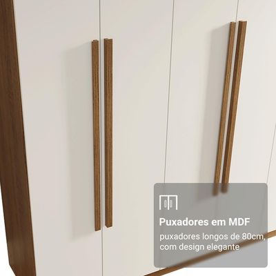 Guarda-roupa Casal 8 Portas Batentes Madesa