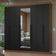 Guarda-roupa Casal 8 Portas Batentes Madesa Rustic/preto