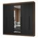 Guarda-roupa Casal 8 Portas Batentes Madesa Rustic/preto