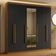 Guarda-roupa Casal 8 Portas Batentes Madesa Rustic/preto.