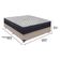 Conjunto Viúvo Cama Bege Box Colchão Extra Firme Ortobom D45