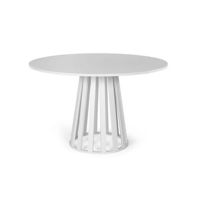 Mesa De Jantar Redonda 6 Lugares 120cm Tália Branca