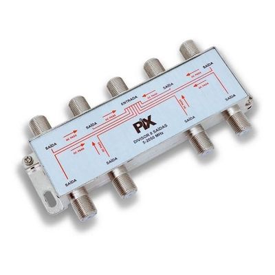 Divisor De 1 Sinal Para 8 Saída De Tv + 30 Plugs