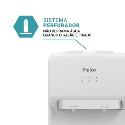 Bebedouro Philco 20L água Gelada E Natural  PBE11 220V