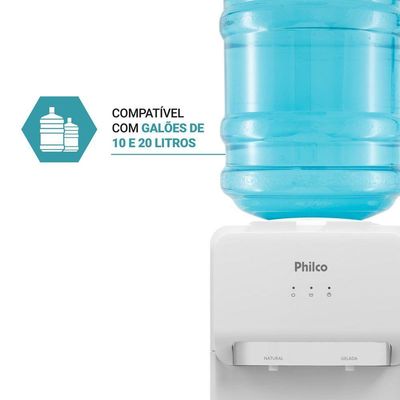 Bebedouro Philco 20L água Gelada E Natural  PBE11 220V
