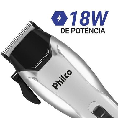 Cortador De Cabelos Philco 9 Acessórios 4 Pentes PCR04 110V