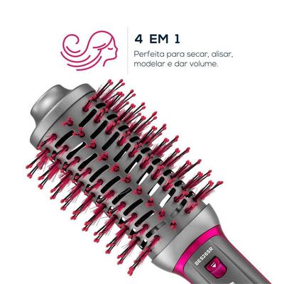 Escova Secadora Britânia 4 em 1 1300W Bivolt BES26SR Bivolt