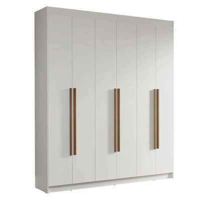 Guarda-roupa Casal 6 Portas Batentes Saturno Madesa