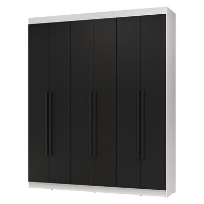 Guarda-roupa Casal 6 Portas Batentes Netuno Madesa.