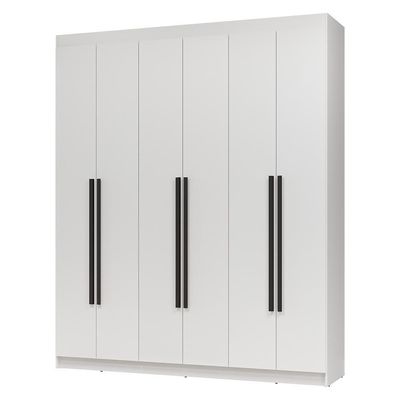 Guarda-roupa Casal 6 Portas Batentes Netuno Madesa