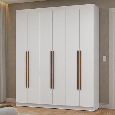 Guarda-roupa Casal 6Portas Batentes Netuno Madesa