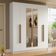 Guarda-roupa Casal 6 Portas Batentes Madesa Branco/rustic