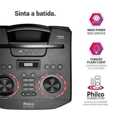Caixa De Som Amplificada 3500W Philco Connection - Bivolt