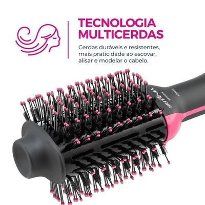 Escova Secadora Britânia 4 Em 1 1300W BEC02PR Bivolt