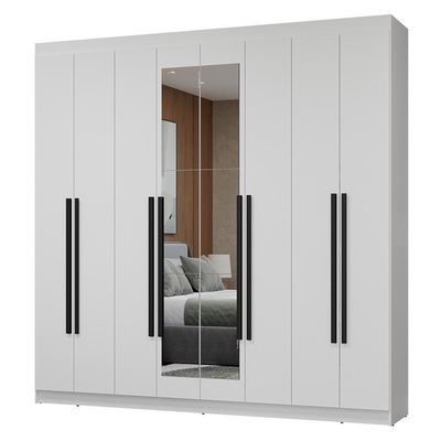 Guarda-roupa Casal 8 Portas Batentes Madesa