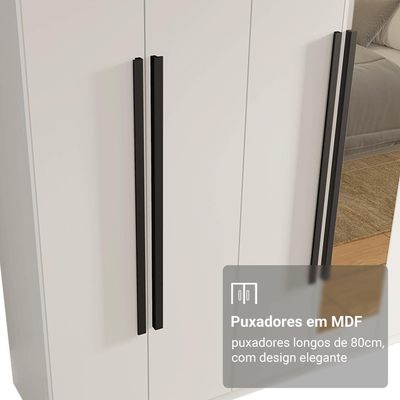 Guarda-roupa Casal 8 Portas Batentes Madesa
