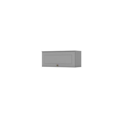 Armário Aéreo De Cozinha 80 Cm 1 Porta Basculante Americana Henn Cinza