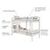 Beliche Infantil Com Janela Madeira Maciça Branco Housin