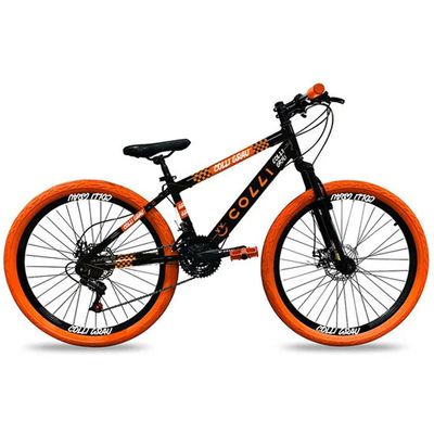 Bicicleta Grau Aro 26 Freio a Disco Quadro 13,5 Polegadas Colli Preto/Laranja