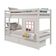 Beliche Infantil Com Janela E Gavetas Madeira Maciça Branco/ Rosa Housin