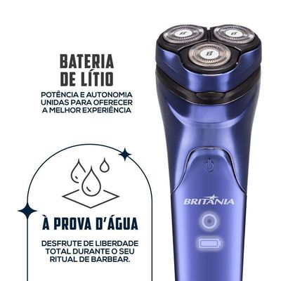 Barbeador Elétrico Britânia à Prova D’água BBA07 Bivolt