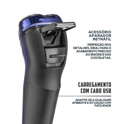 Barbeador Elétrico Britânia à Prova D’água BBA07 Bivolt