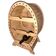 Mini Adega Mdf Oval Para 4 Garrafas
