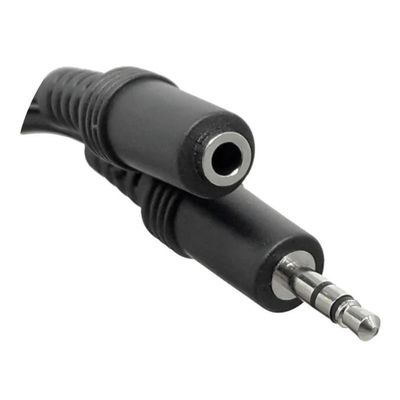 Kit 2 Cabos Extensor P2 Fone Áudio 3.5mm St 3 Mts Resistente