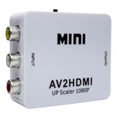 Mini Conversor Adaptador Rca Áudio E Vídeo Para Hdmi