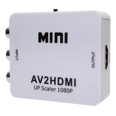 Mini Conversor Adaptador Rca Áudio E Vídeo Para Hdmi