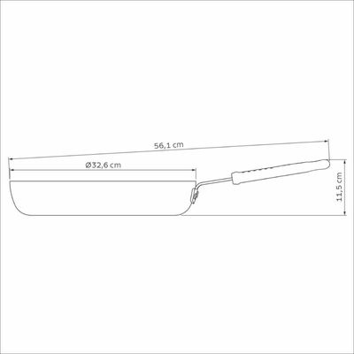 Frigideira 32cm 4,3L Tramontina Profissional Alumínio
