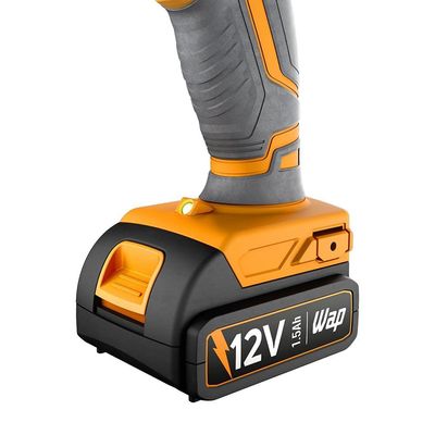 Parafusadeira e Furadeira WAP WF12K3.2 Bateria 12V Amarelo e Preto / Bivolt