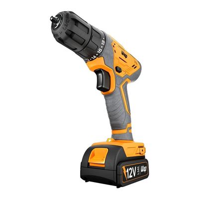 Parafusadeira e Furadeira WAP WF12K3.2 Bateria 12V Amarelo e Preto / Bivolt