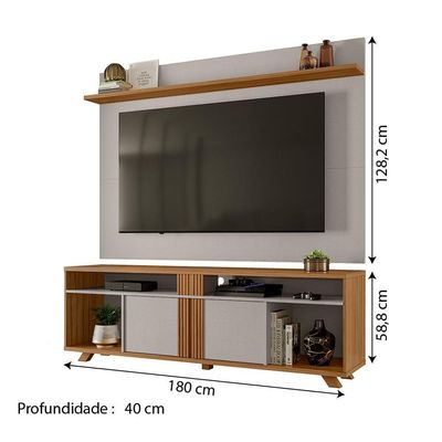 Rack Bancada Com Painel Para Tv Até 70 Polegadas 1,80M