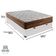 Cama Box Baú Branco E Colchão Star Pillow In Casal