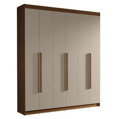 Guarda-roupa Casal 6 Portas Batentes Saturno Madesa .