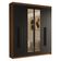 Guarda-roupa Casal Com Espelho Venus Madesa Rustic/preto