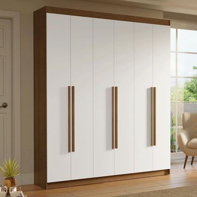 Guarda-roupa Casal 6 Portas Batentes Saturno Madesa