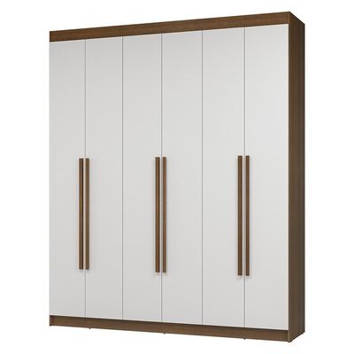 Guarda-roupa Casal 6Portas Batentes Netuno Madesa.