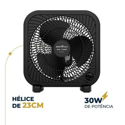 Ventilador Circulador Britânia 30W 3 Velocidades BCA25A - 220V