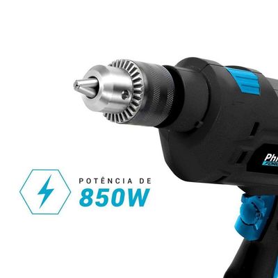 Furadeira Philco Force 3000 RPM Mandril 13mm 850W PFU04 110V