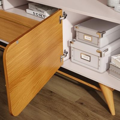 Estante Painel De 85 Pol 220cm évora H01 Off-cinamomo - Mpozenato