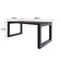 Mesa De Jantar Bronx 180x90x77cm Brmj9180 Terracota - Est.preta Terracota/est.preta
