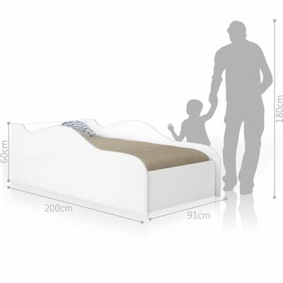 Cama Carro Solteiro Branco Com Colchão