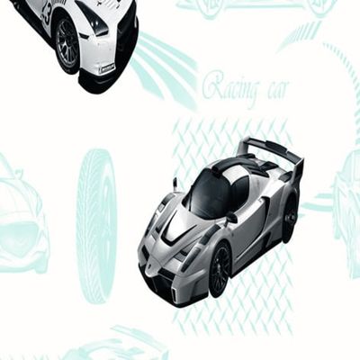 Papel de Parede Vince Carros Azul V1011-44
