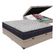 Conjunto Viúvo Cama Bege Box Baú Colchão Firme Ortobom D45 Bege