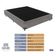 Cama Box Molas Ensacadas Cinza Viúvo Airtech Ortobom