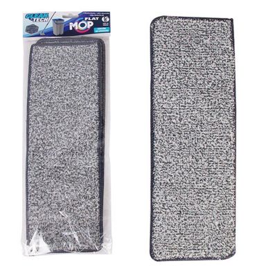 Kit Com 2 Refis Mop Microfribra Flat Para Limpeza Profunda