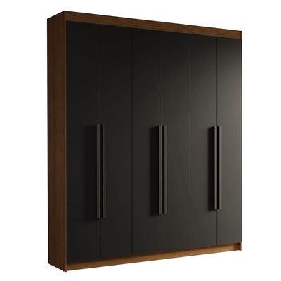 Guarda-roupa Casal 6 Portas Batentes Venus Madesa.