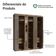 Guarda-roupa Casal 6 Portas Batentes Madesa Rustic/crema